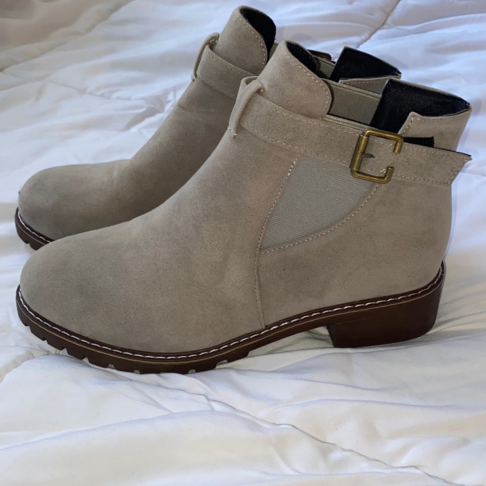 Grey Ankle Boots